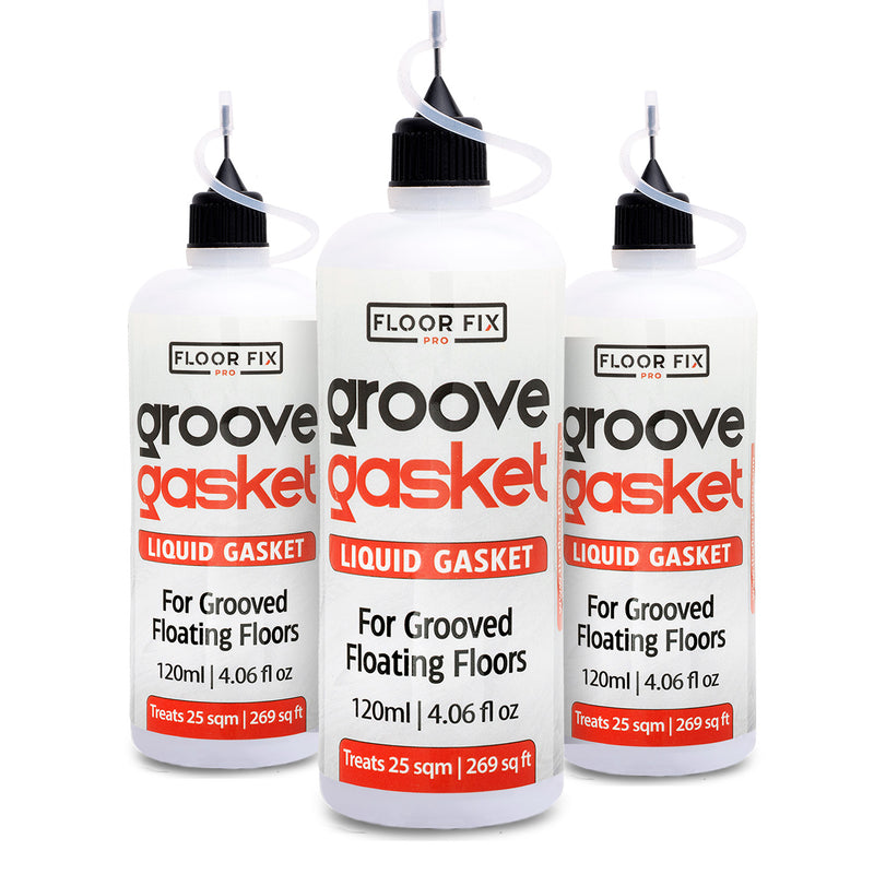 Laden Sie das Bild in Galerie -Viewer, Groove Gasket  - Liquid Gasket for Squeaky Click System Floors - Floor Fix Pro Squeaky Floor Repair Products
