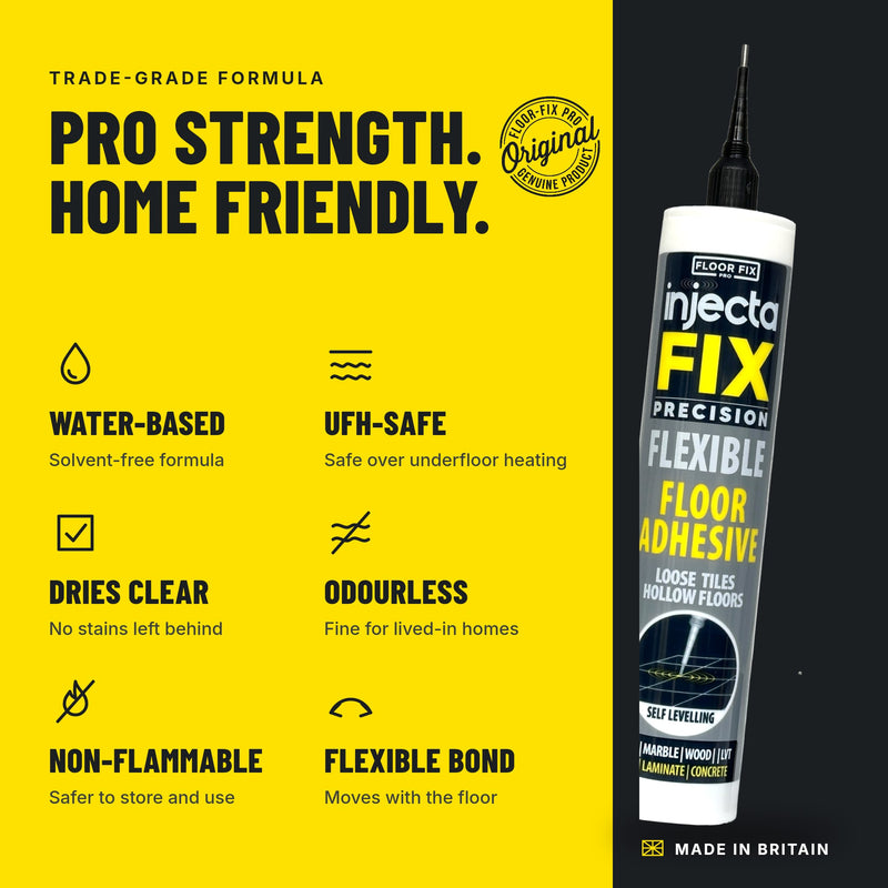 Laden Sie das Bild in Galerie -Viewer, Injectafix Pro: water-based, safe with underfloor heating, dries clear, odourless and made in Britain
