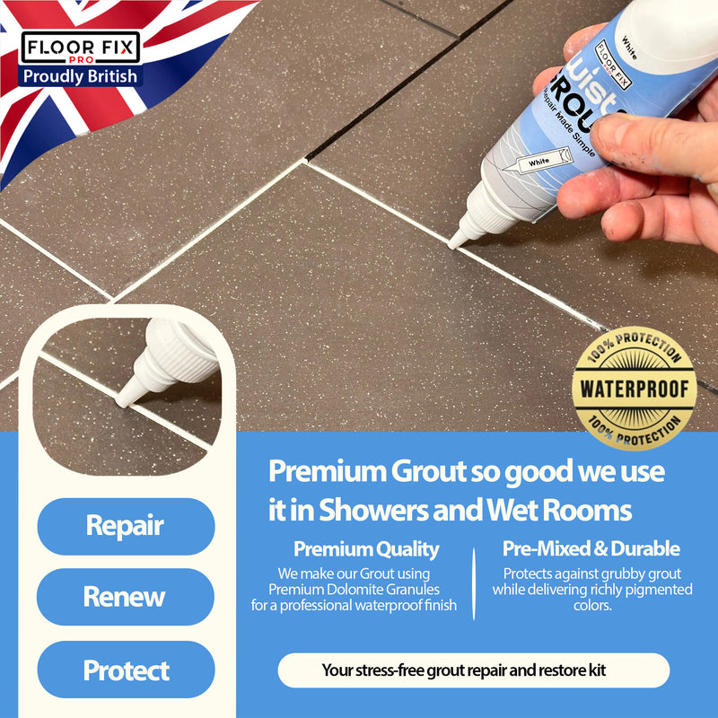 Laden Sie das Bild in Galerie -Viewer, Twist &amp; Grout - Tile Grout Revive And Restore Kit - Floor Fix Pro Loose Tile &amp; Hollow Floor Adhesive
