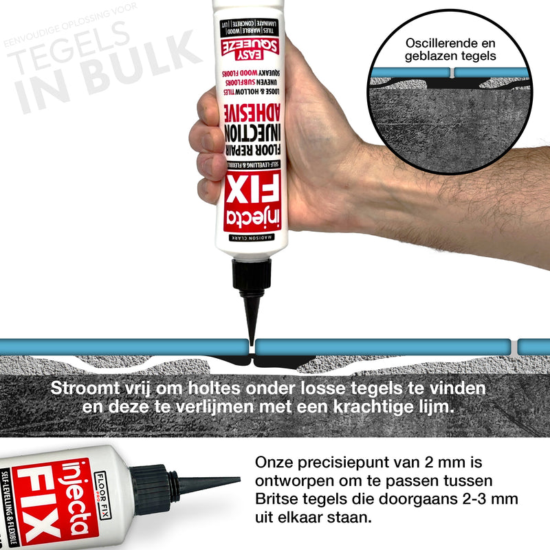 Laden Sie das Bild in Galerie -Viewer, Injectafix Easy Squeeze 300ml - Floor Fix Pro Loose Tile &amp; Hollow Floor Adhesive
